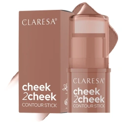 Kremowy bronzer w sztyfcie do konturowania Claresa Cheek2Cheek 01 Neutral Sand