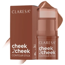 Kremowy bronzer w sztyfcie do konturowania Claresa Cheek2Cheek 02 Milk Choco