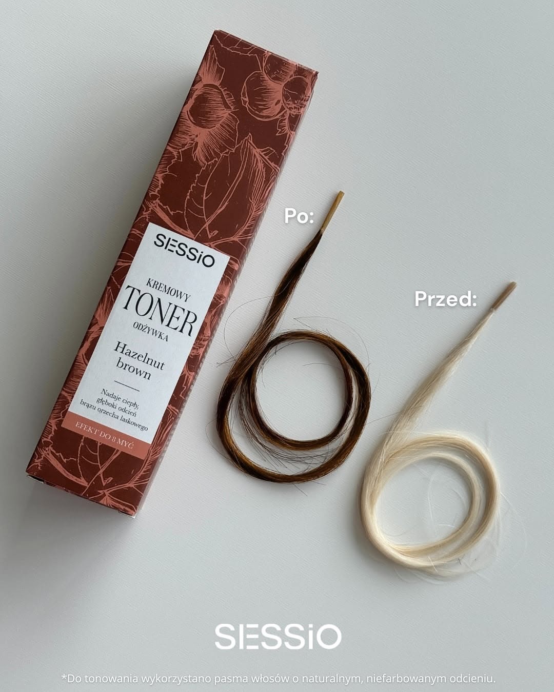 toner do włosów bez amoniaku Hazelnut Brown