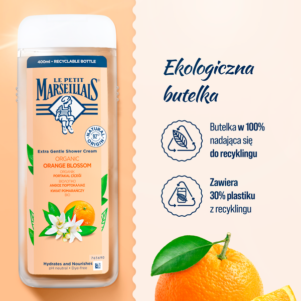żel do mycia ciała z kwiatem pomarańczy