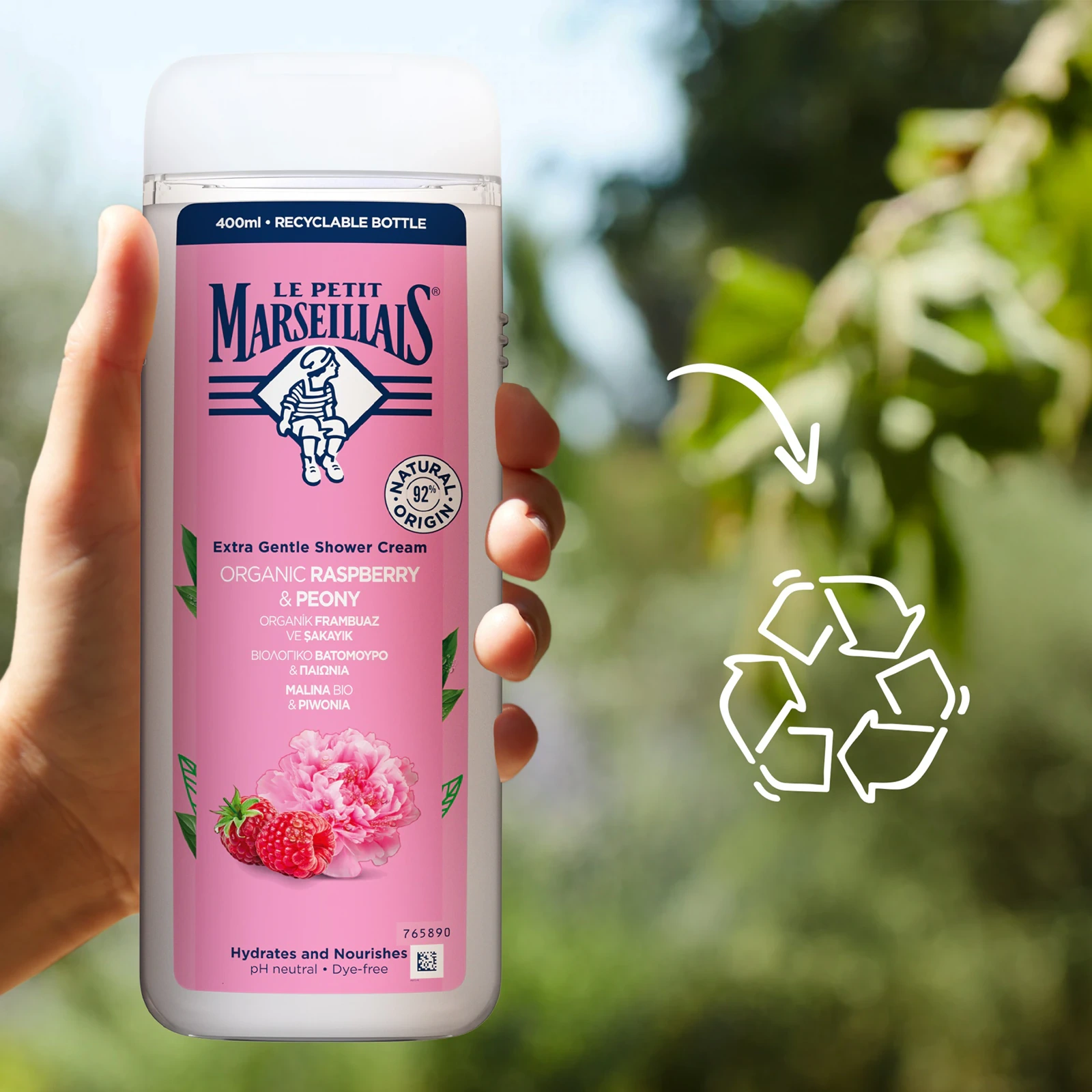 żel pod prysznic Le Petit Marseillais malina