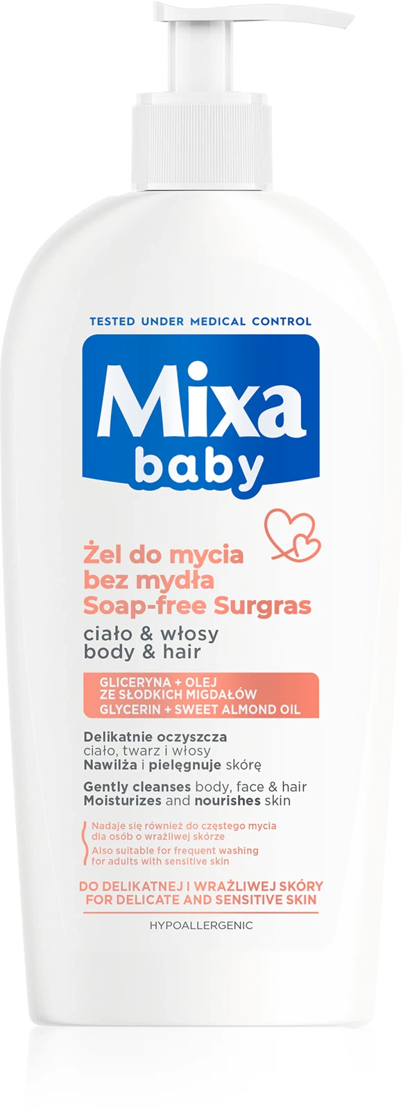 szampon i płyn do kąpieli Mixa Baby 2w1