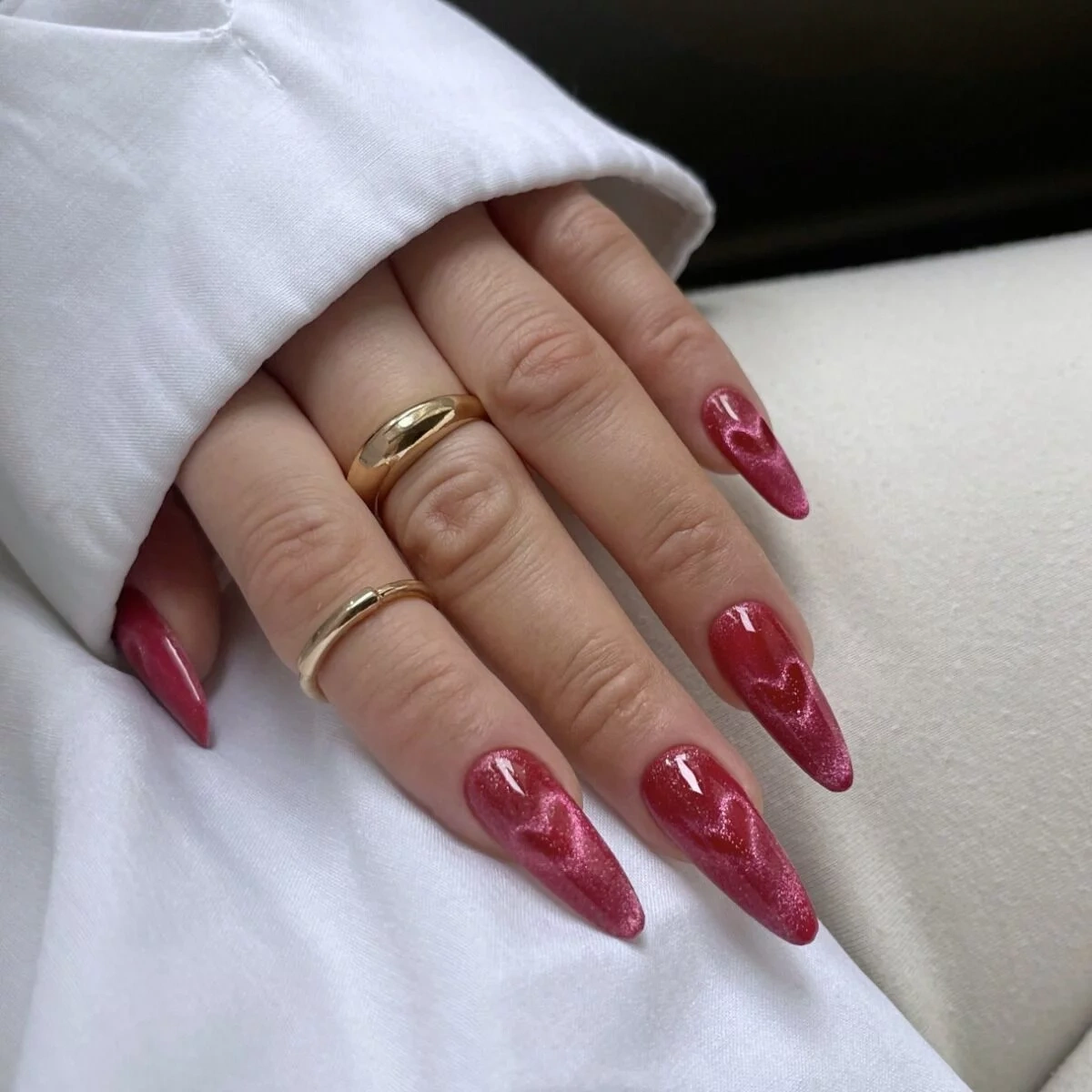 Semilac Red Obsession 795 Magnetic Raspberry lakier hybrydowy