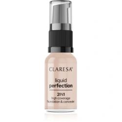 Matujący podkład i korektor 2w1 Claresa Liquid Perfection 103 Cool Medium