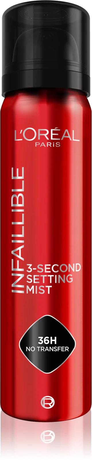spray utrwalający makijaż Loreal Infaillible bez transferu