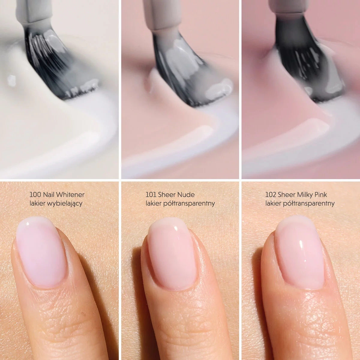 Semilac Nail Lacquer 102 Sheer Milky Pink klasyczny lakier do paznokci