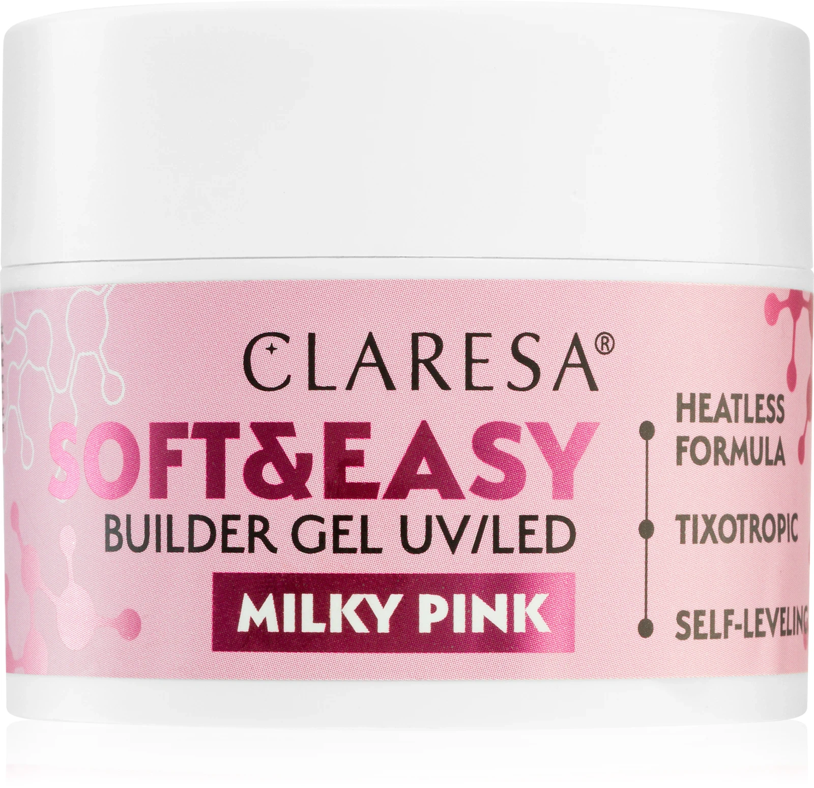 Mlecznoróżowy żel budujący Claresa Soft & Easy french baby boomer