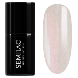 Mleczny lakier Semilac Pink Glazed efekt glazed donut nails