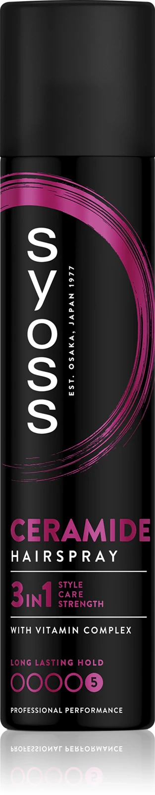 lakier Syoss Ceramide do mocnego utrwalenia włosów