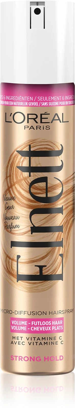 mocny lakier Loreal Elnett bez sklejania włosów