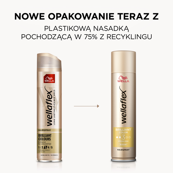 Nabłyszczający lakier do włosów farbowanych Wella Wellaflex Brilliant Color 3 - obrazek 6