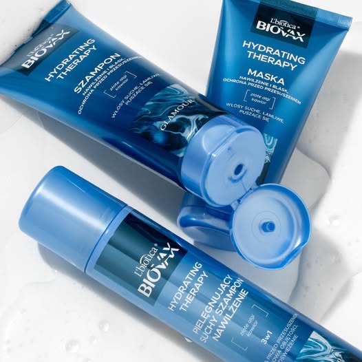 Nawilżająca maska do włosów łamliwych i puszących się Biovax Glamour Hydrating Therapy - obrazek 2