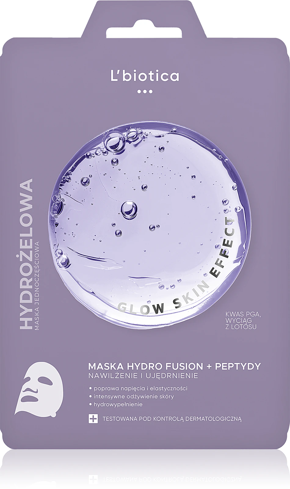 maska hydrożelowa do cery suchej L'Biotica PGA Hydro Fusion