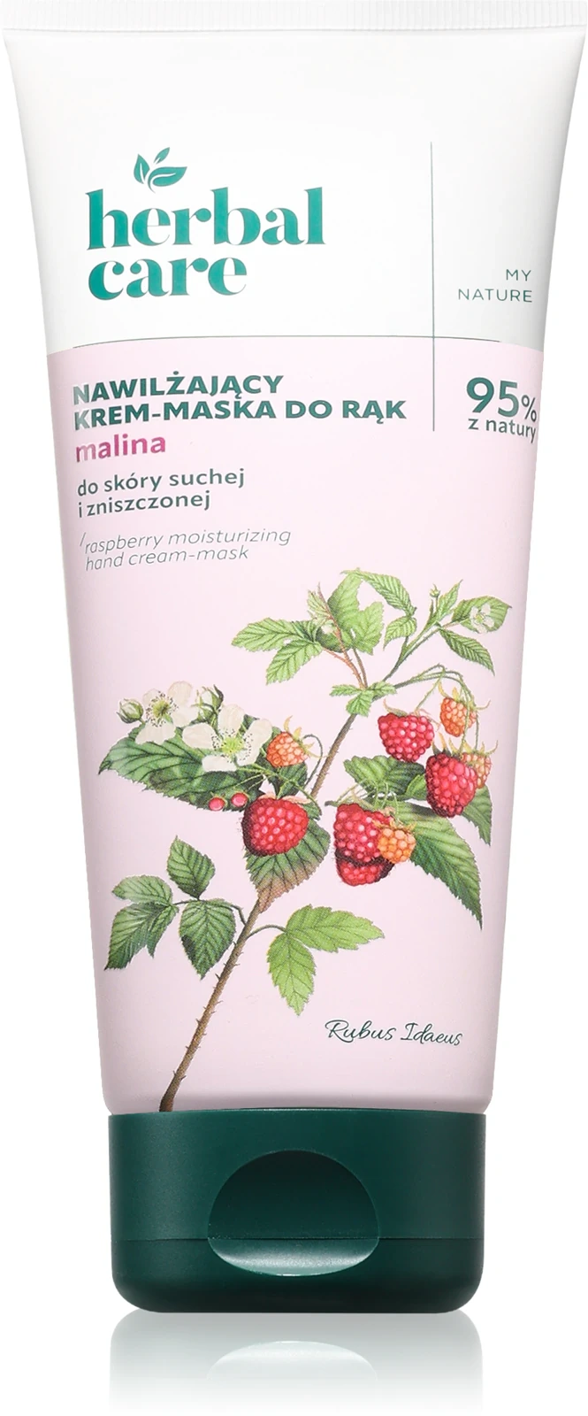 krem maska do suchych dłoni z maliną