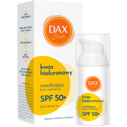 krem SPF 50 z kwasem hialuronowym do twarzy