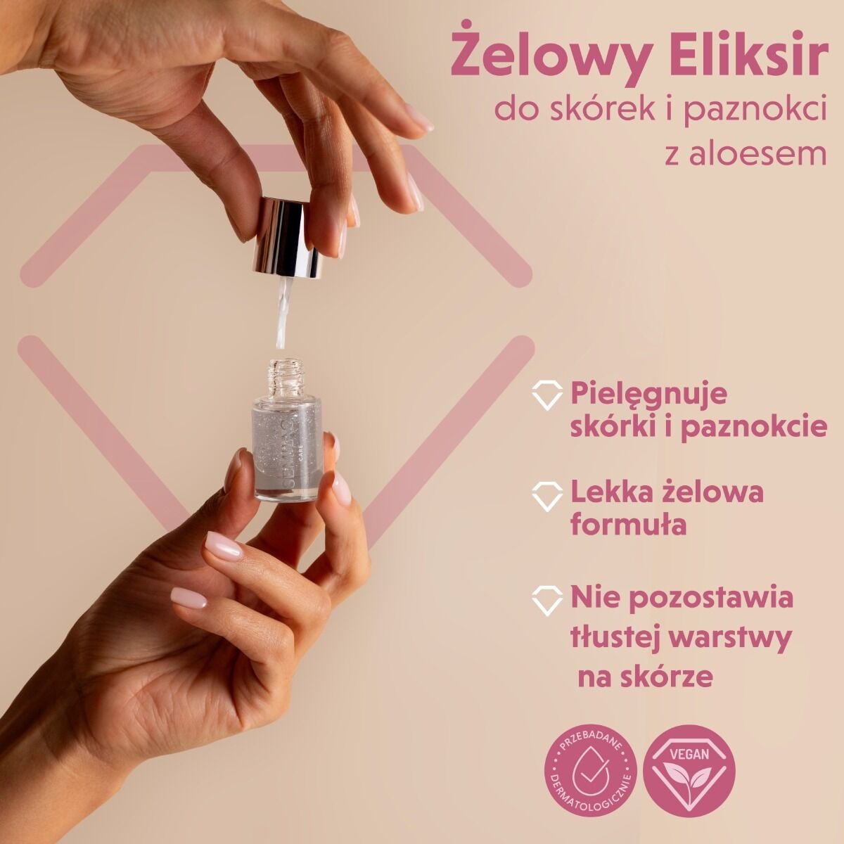 żelowe serum do skórek bez tłustej warstwy