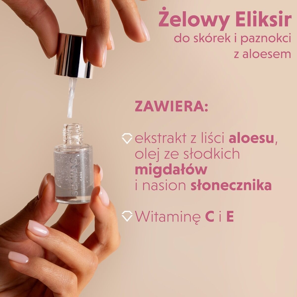 odżywka do skórek z aloesem i olejem jojoba