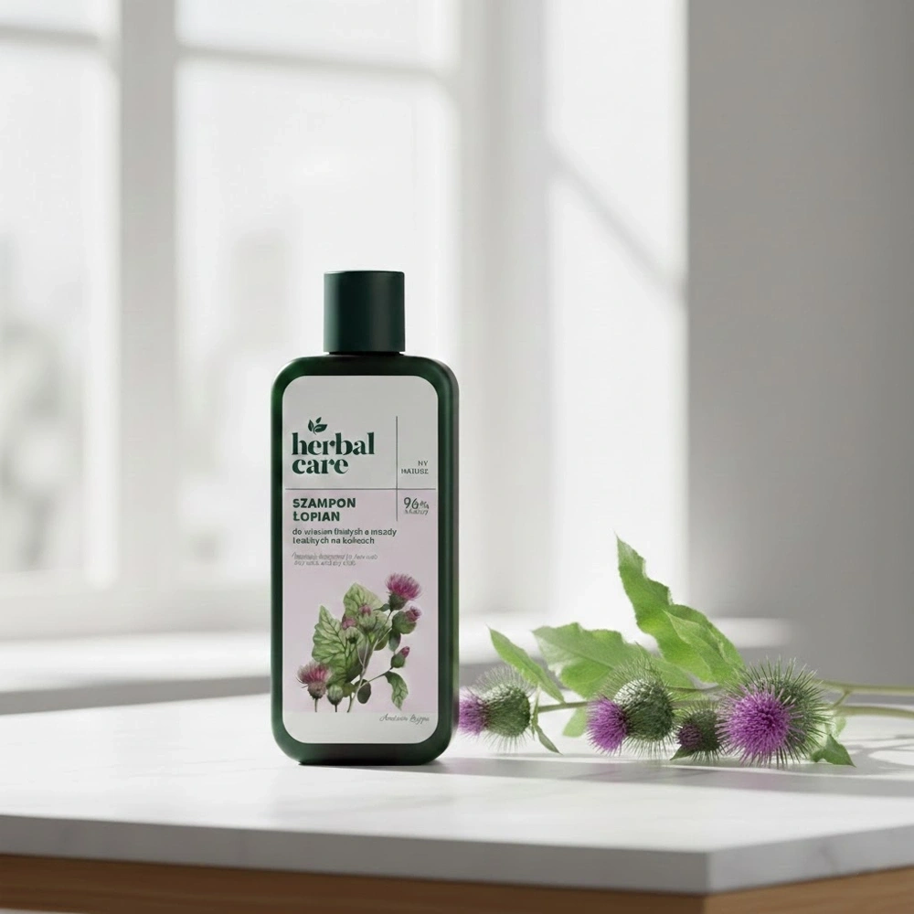 Normalizujący szampon z łopianem do włosów tłustych u nasady i suchych na końcach Farmona Herbal Care - obrazek 4
