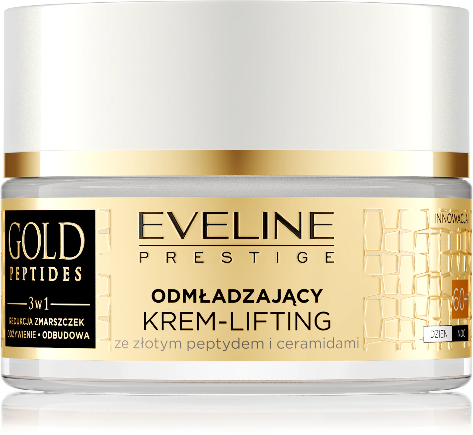 krem liftingujący 60+ na zmarszczki Eveline Gold Peptides