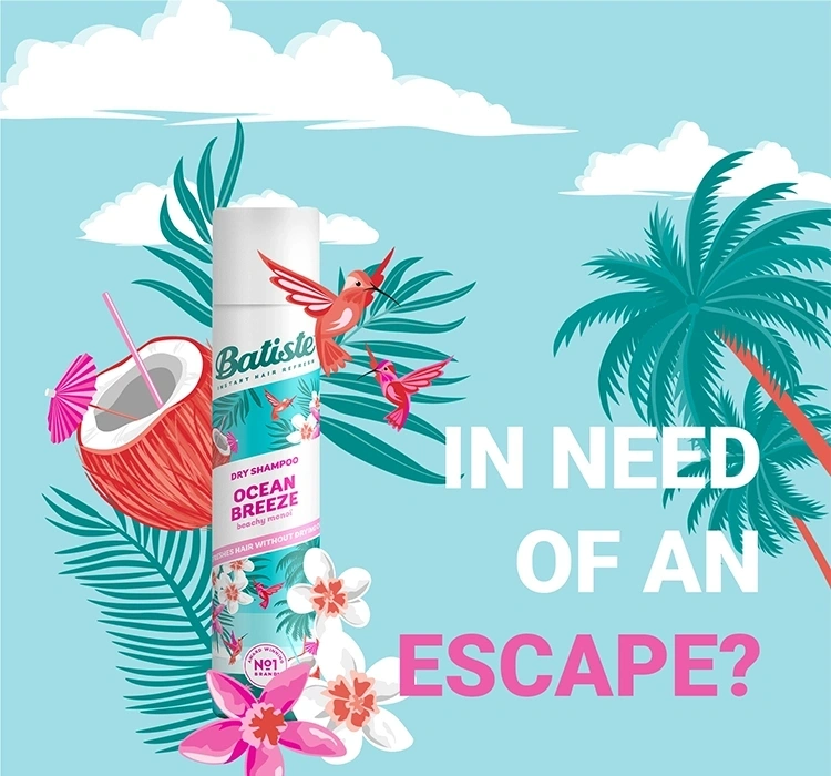 Odświeżający suchy szampon do włosów Batiste Ocean Breeze - obrazek 4