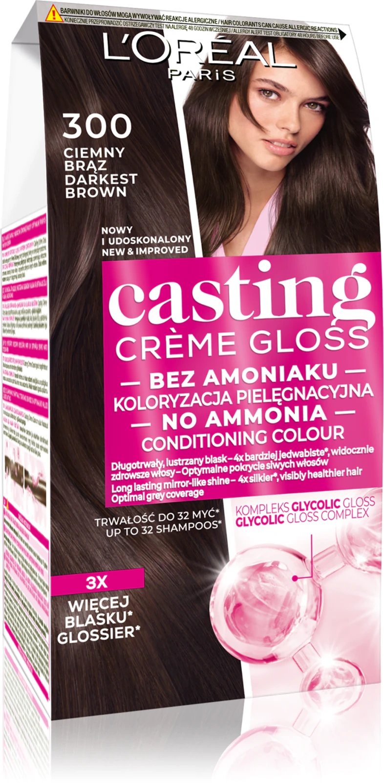 Loreal Casting Creme Gloss farba do włosów Ciemny Brąz