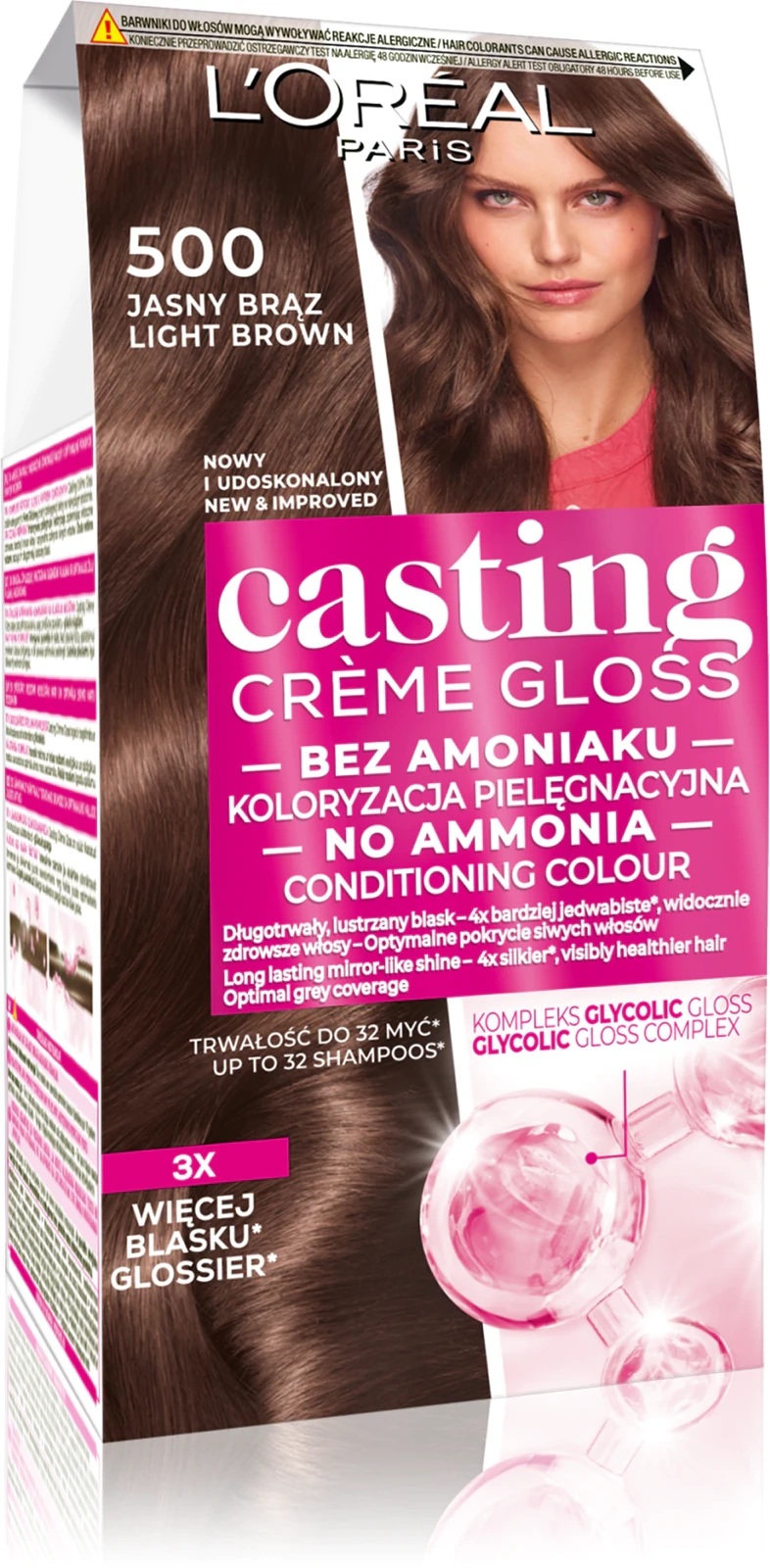 Loreal Casting Creme Gloss farba do włosów Jasny Brąz