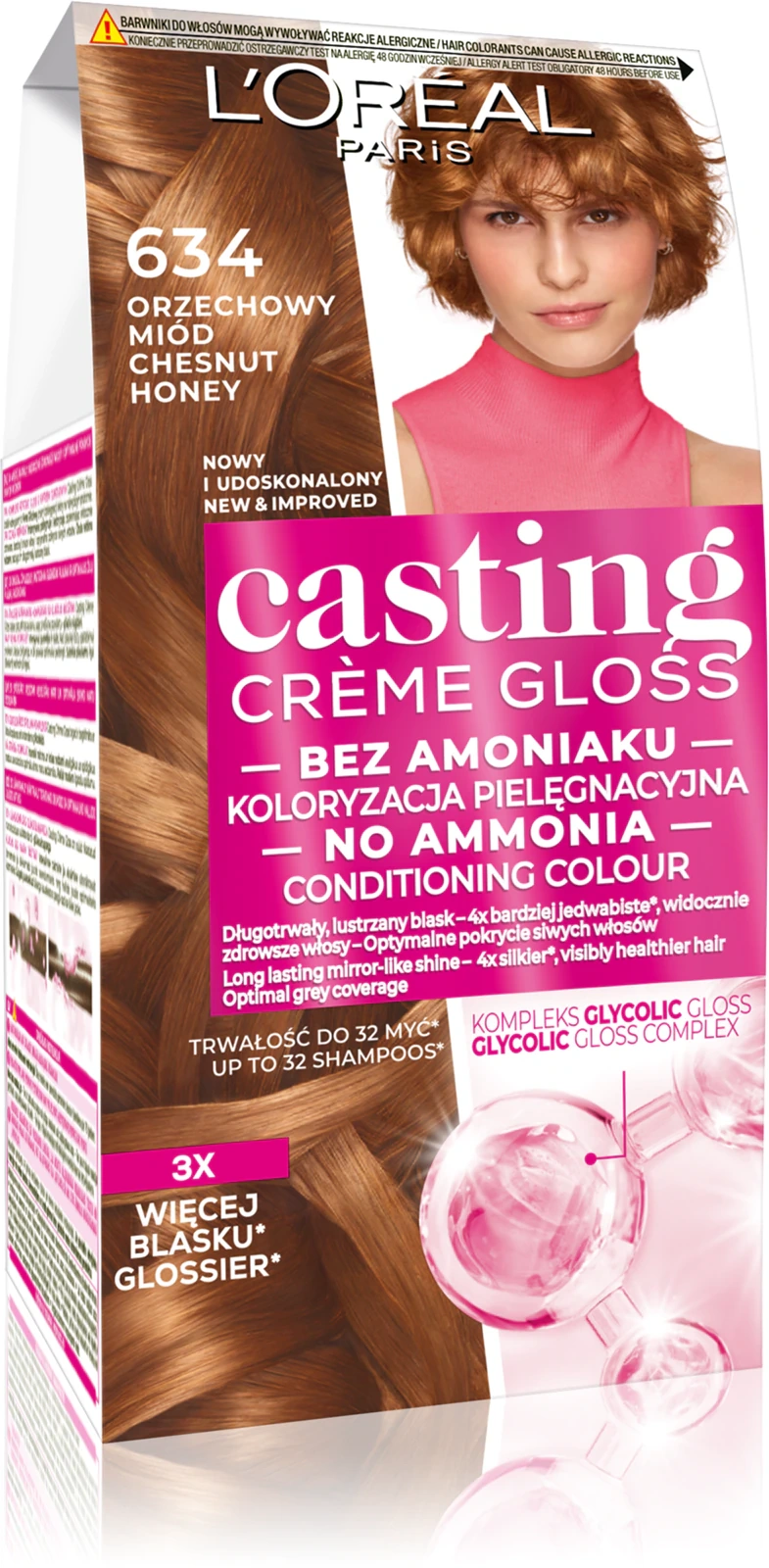 Loreal Casting Creme Gloss farba do włosów Orzechowy Miód