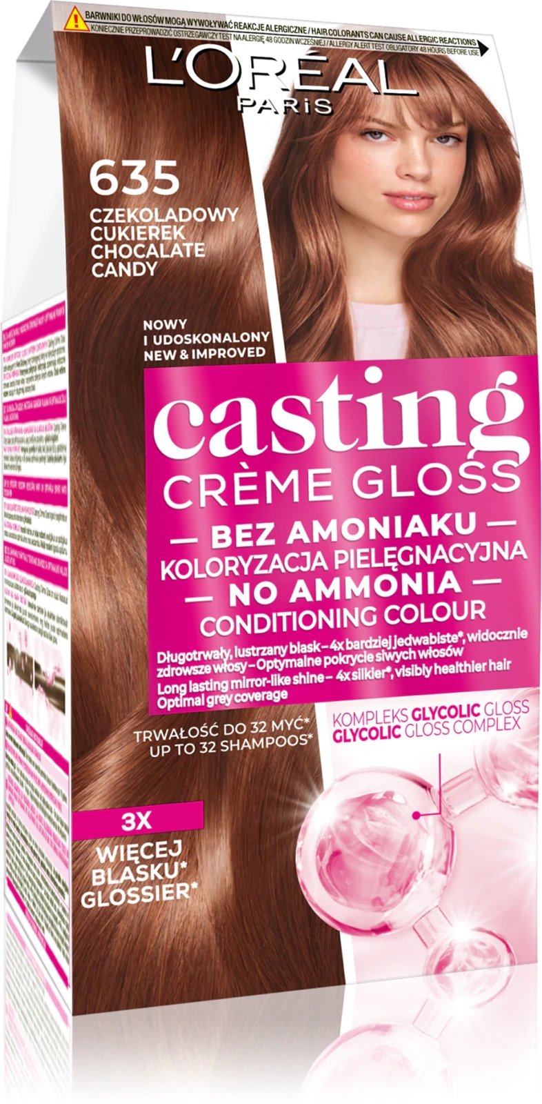 Loreal Casting Creme Gloss farba do włosów Czekoladowy Cukierek