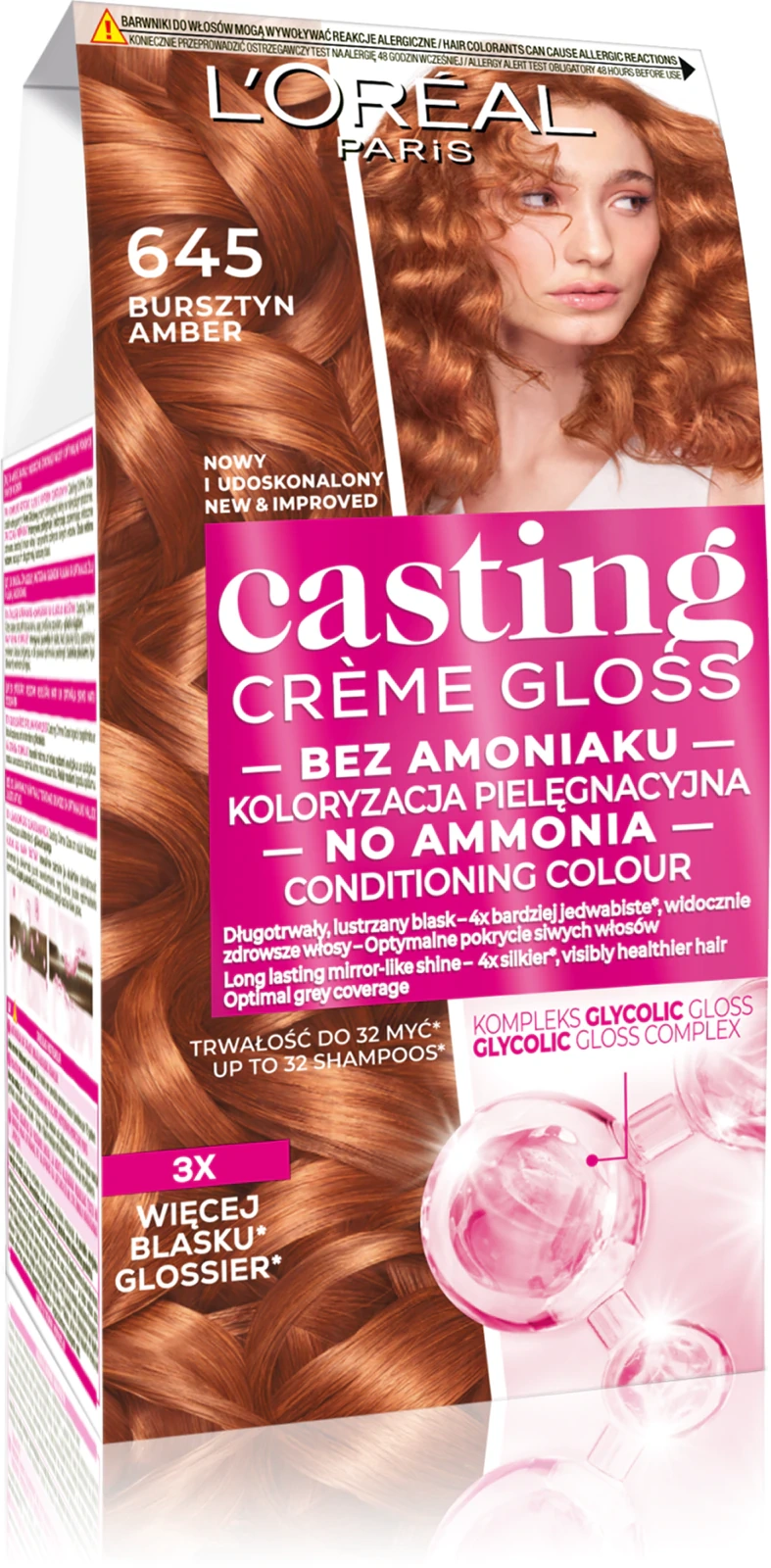 Loreal Casting Creme Gloss farba do włosów Bursztyn