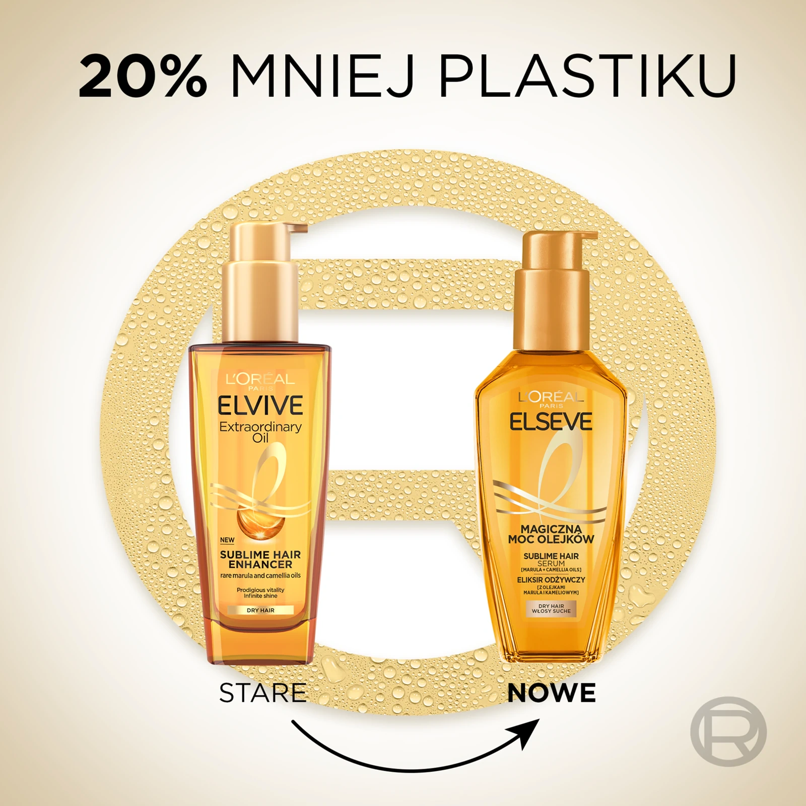 Odżywczy eliksir z olejkiem marula do włosów suchych i puszących się Loreal Elseve Magiczna Moc Olejków - obrazek 17