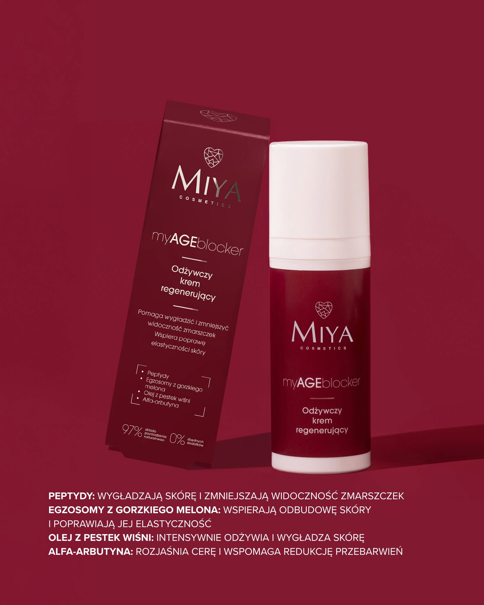 Miya myAGEblocker krem z peptydami do cery dojrzałej