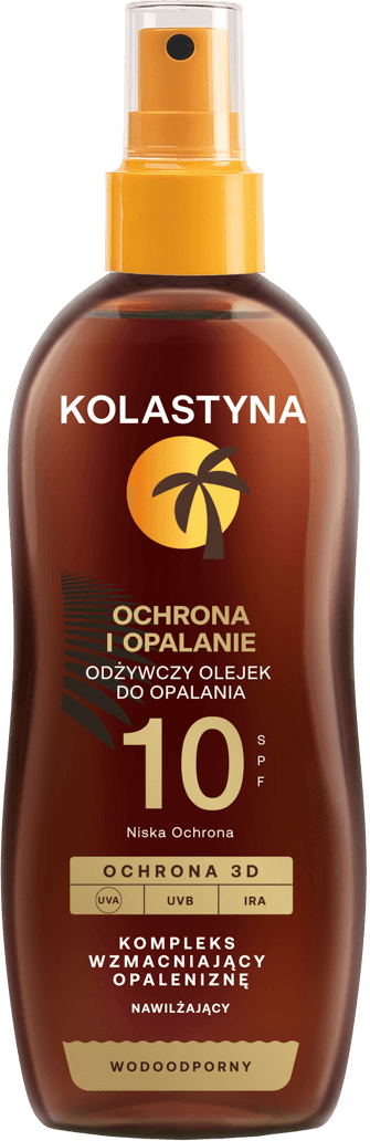olejek SPF10 z marchwią kokosem i orzechem włoskim