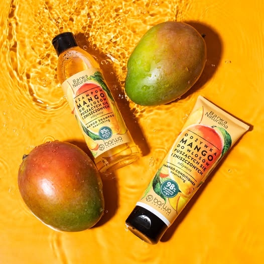 Barwa Naturalna szampon z mango do włosów zniszczonych