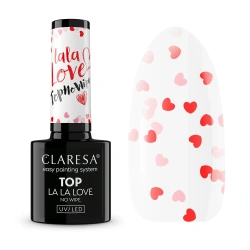 Top Claresa La La Love czerwone i różowe serduszka