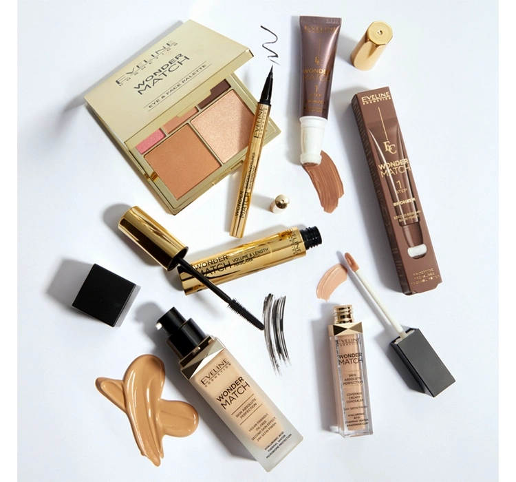 paleta do makijażu oczu i konturowania twarzy Eveline Wonder Match