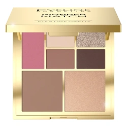 Paleta do makijażu oczu i konturowania twarzy Eveline Wonder Match