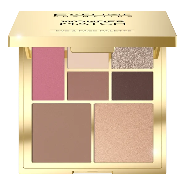 Eveline Wonder Match paleta nude do oczu i twarzy