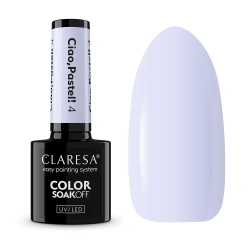 Jasnofioletowy lakier Claresa Ciao Pastel 4 z błękitną nutą