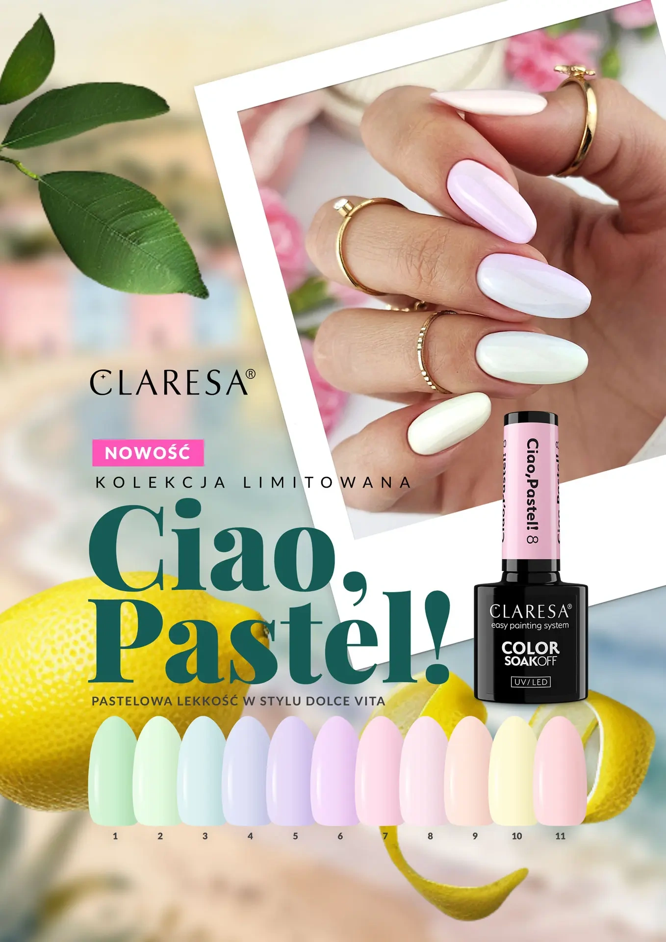 Claresa Ciao Pastel 6 lakier hybrydowy