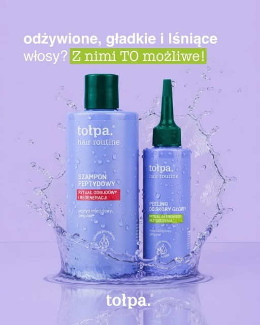 Tołpa Hair Routine szampon peptydowy do włosów zniszczonych