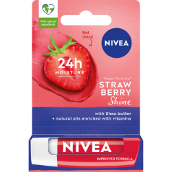 pomadka truskawkowa do ust z połyskiem NIVEA Strawberry Shine
