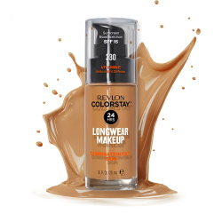 Podkład matujący kryjący do cery tłustej Revlon ColorStay SPF 15 330 Natural Tan
