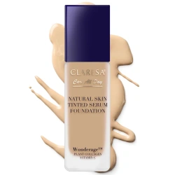 Podkład-serum nawilżający z naturalnym wykończeniem Claresa Care All Day 2WO Medium Olive