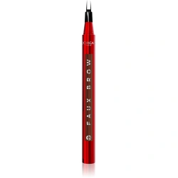 Precyzyjny pisak do brwi z podwójną końcówką Loreal Faux Brow Light Brunette