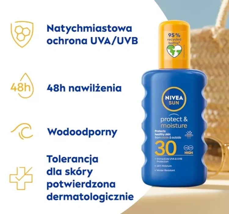 spray do opalania SPF 30 wodoodporny