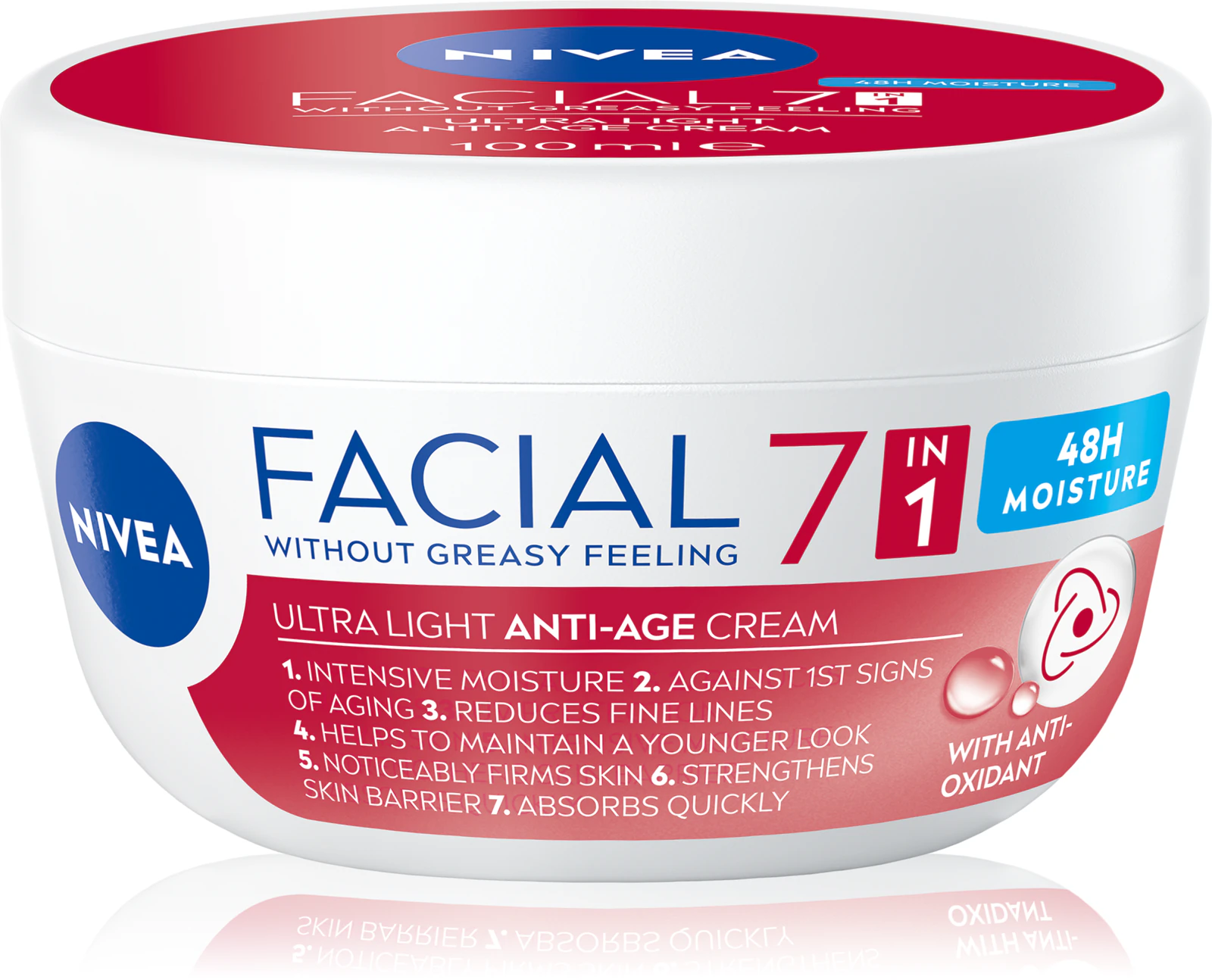 krem przeciwzmarszczkowy z filtrem UVA UVB NIVEA Care 7w1