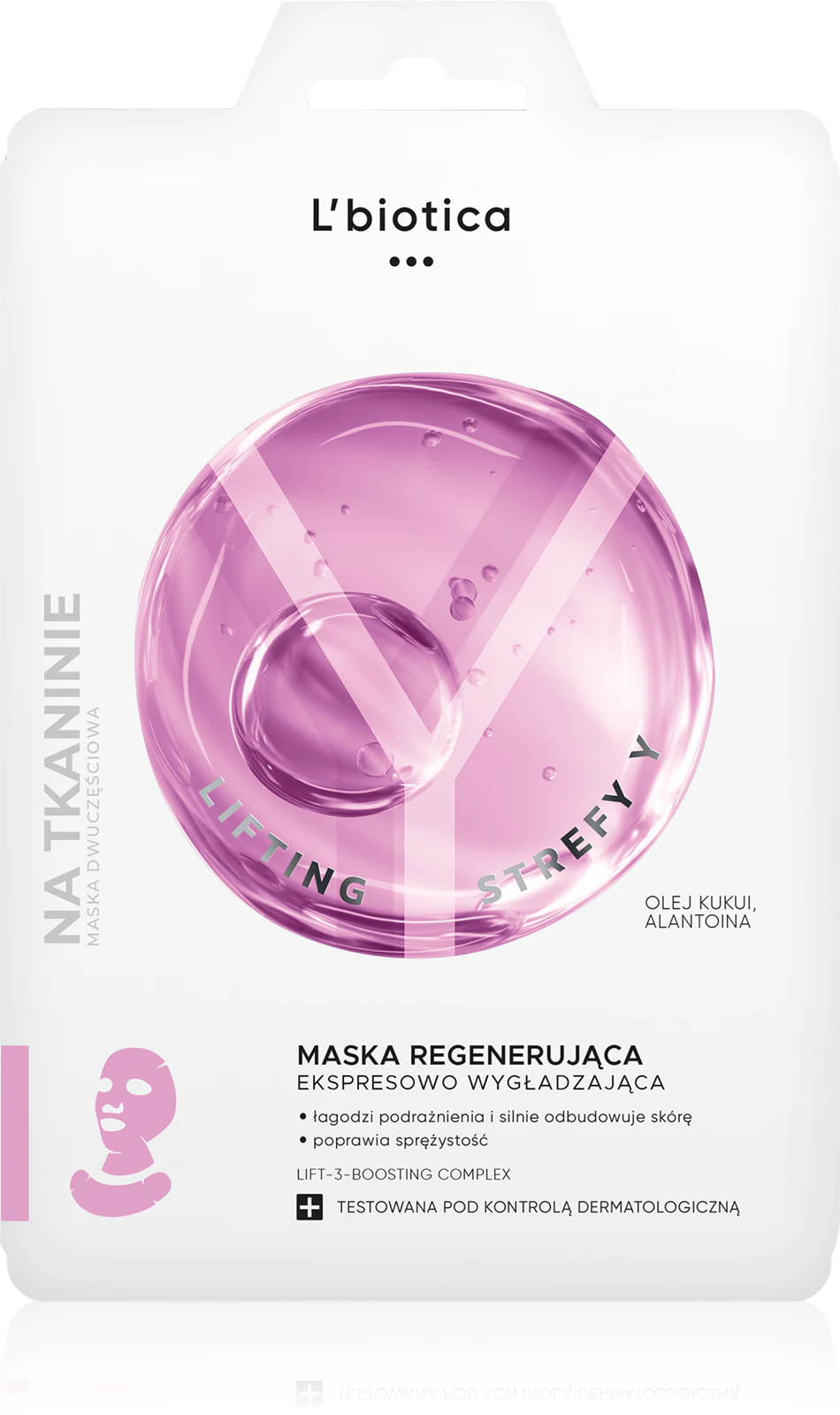 maska L’Biotica Lifting Strefy Y na zmarszczki