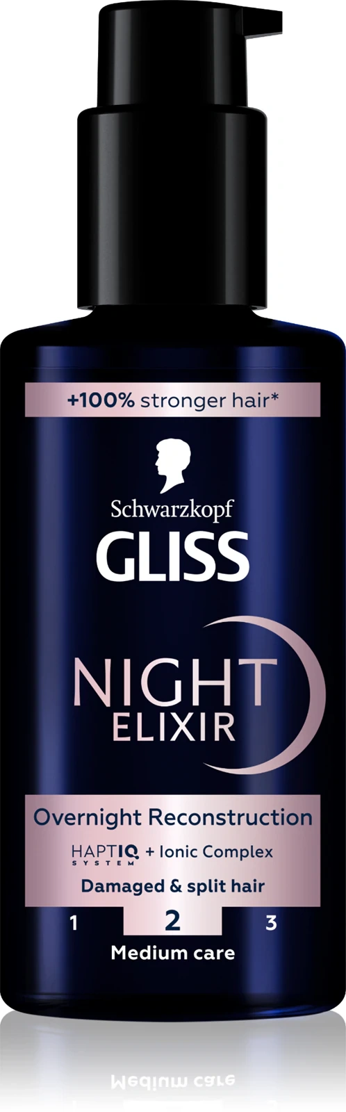 nocny eliksir Gliss na rozdwojone końcówki włosów