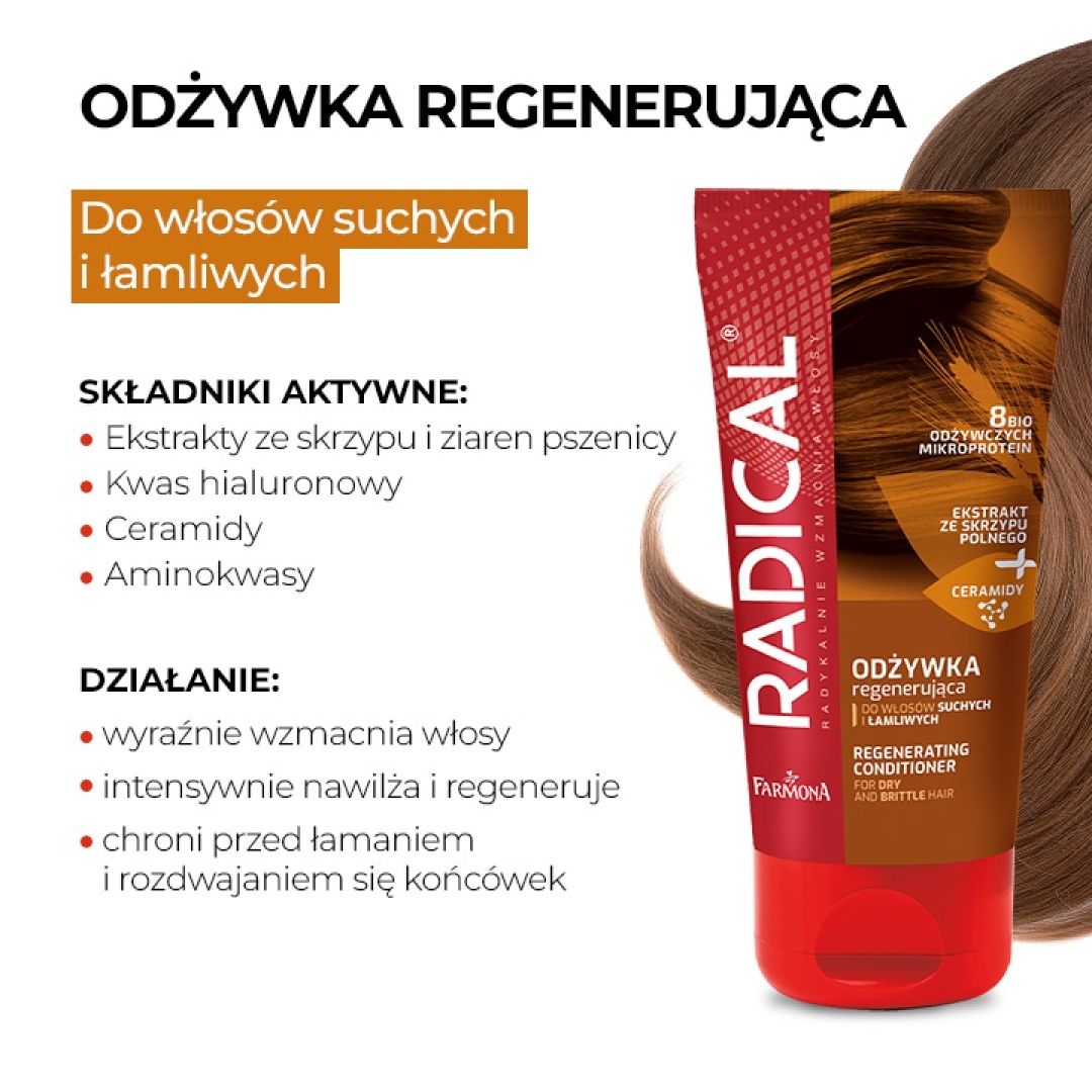 odżywka regenerująca do włosów suchych