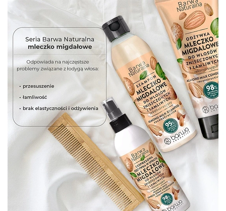 Barwa Naturalna Mleczko Migdałowe szampon rekonstruujący